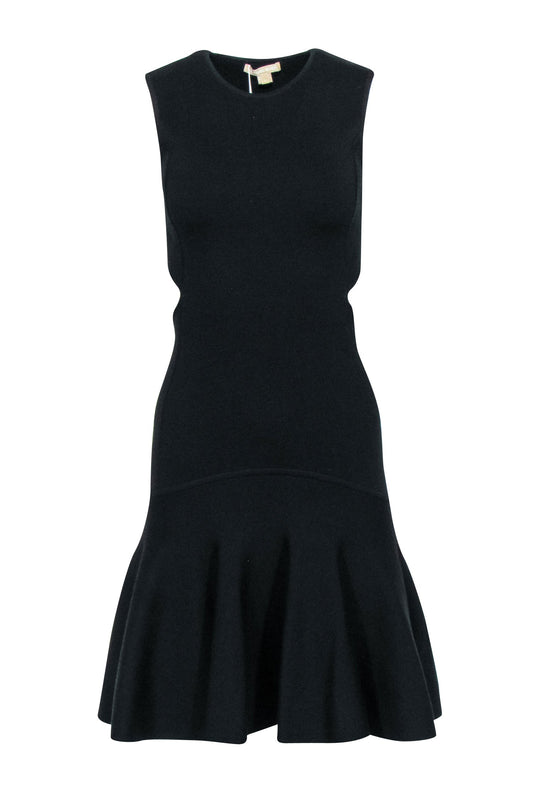 Michael Kors - Black Knit Sleeveless Open Back Dress Sz S